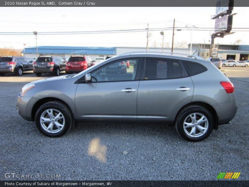 Gotham Gray / Gray 2010 Nissan Rogue SL AWD