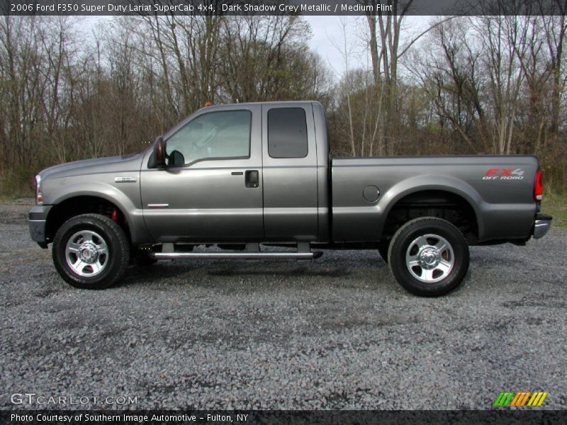 Dark Shadow Grey Metallic / Medium Flint 2006 Ford F350 Super Duty Lariat SuperCab 4x4