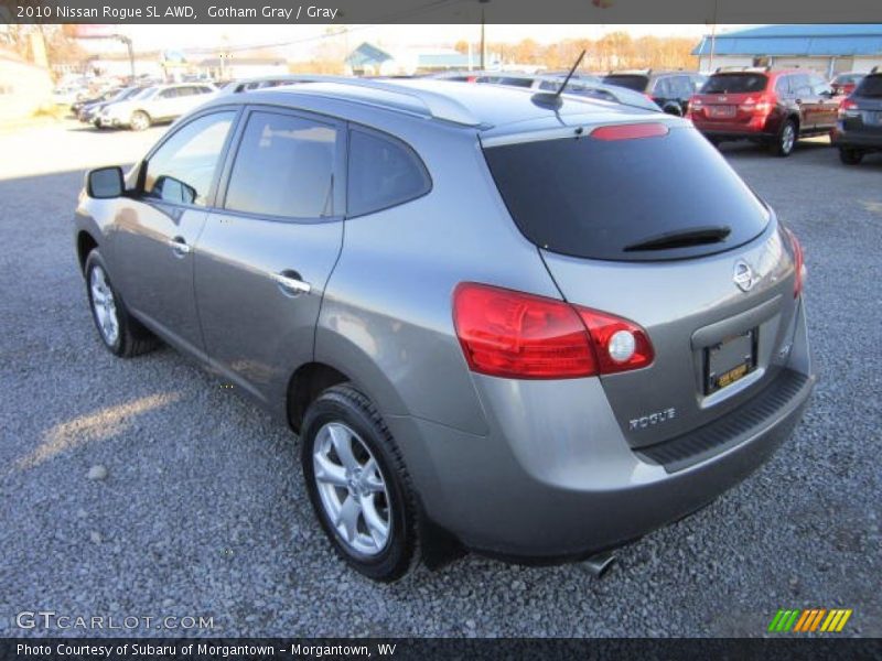 Gotham Gray / Gray 2010 Nissan Rogue SL AWD