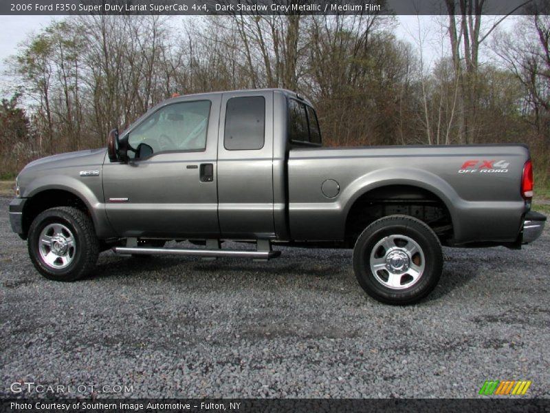 Dark Shadow Grey Metallic / Medium Flint 2006 Ford F350 Super Duty Lariat SuperCab 4x4