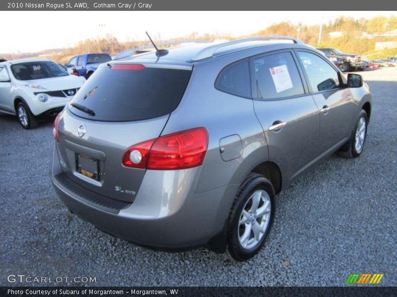 Gotham Gray / Gray 2010 Nissan Rogue SL AWD
