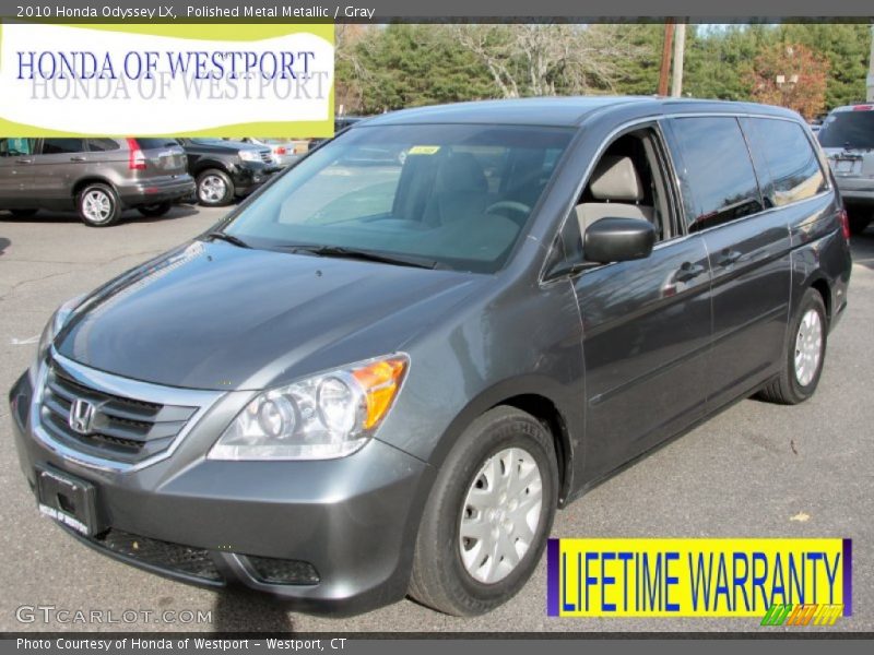 Polished Metal Metallic / Gray 2010 Honda Odyssey LX