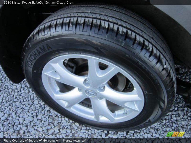 Gotham Gray / Gray 2010 Nissan Rogue SL AWD