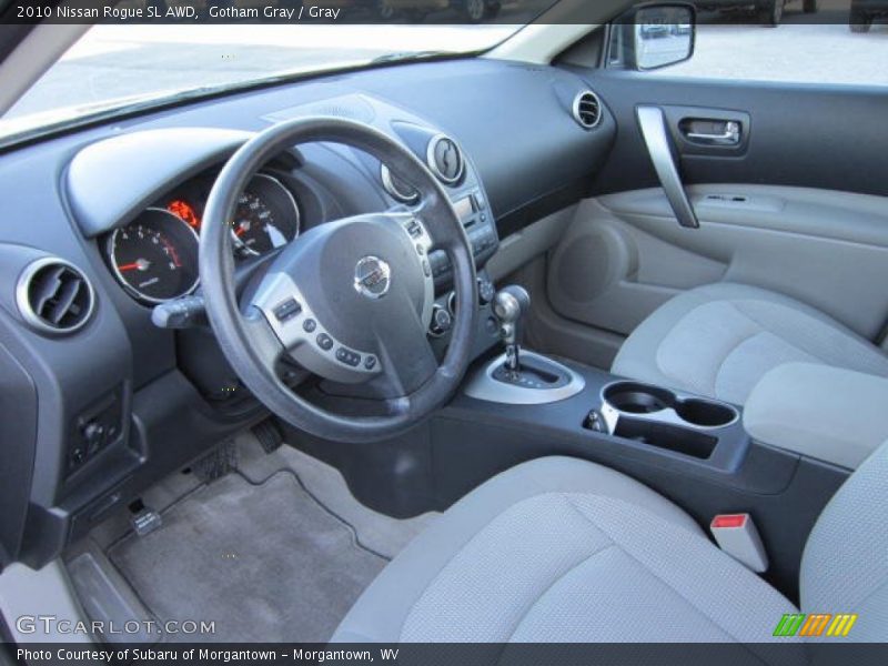Gotham Gray / Gray 2010 Nissan Rogue SL AWD