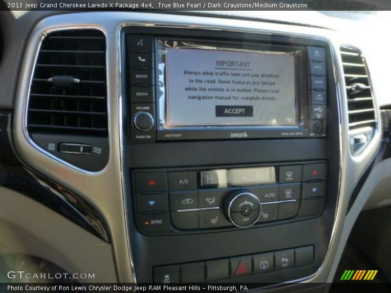 True Blue Pearl / Dark Graystone/Medium Graystone 2013 Jeep Grand Cherokee Laredo X Package 4x4