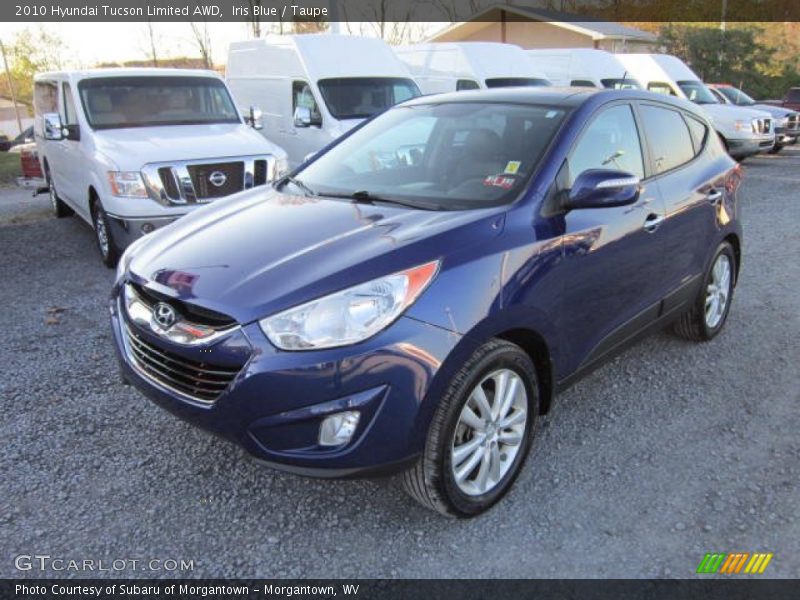 Iris Blue / Taupe 2010 Hyundai Tucson Limited AWD