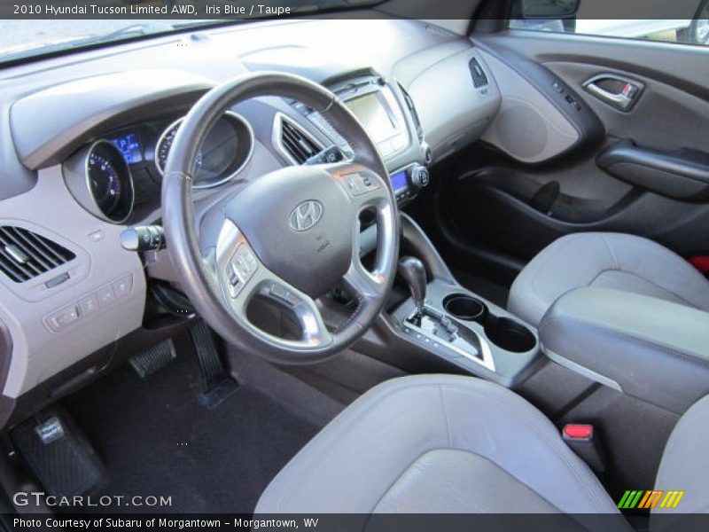 Iris Blue / Taupe 2010 Hyundai Tucson Limited AWD