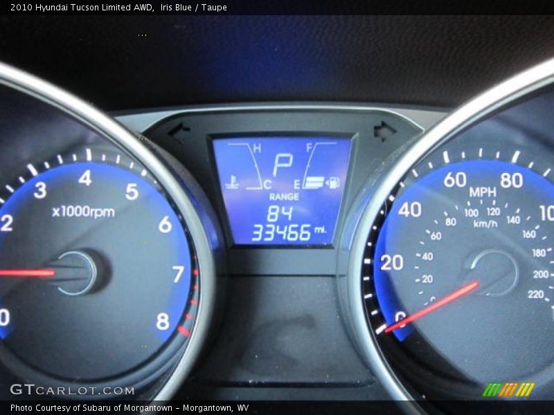 Iris Blue / Taupe 2010 Hyundai Tucson Limited AWD