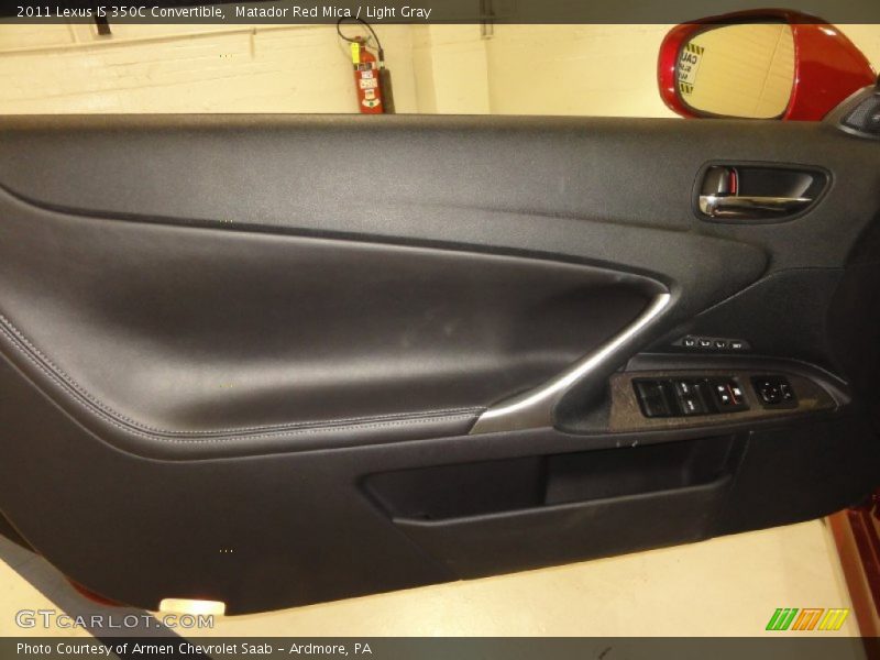 Matador Red Mica / Light Gray 2011 Lexus IS 350C Convertible