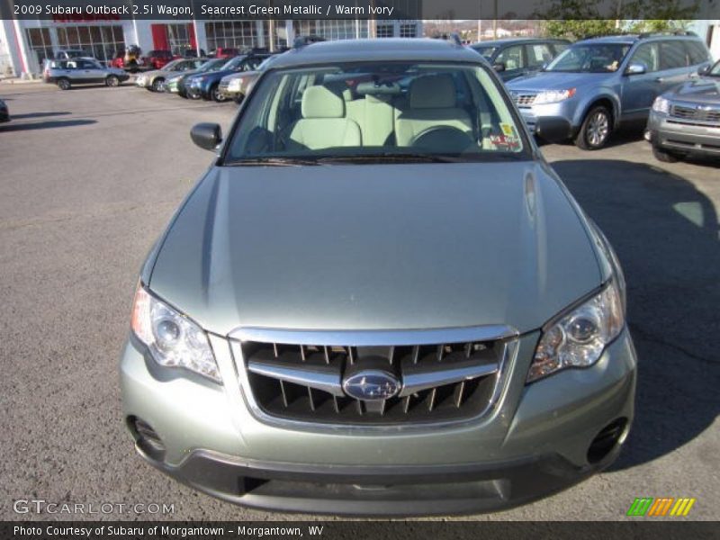 Seacrest Green Metallic / Warm Ivory 2009 Subaru Outback 2.5i Wagon
