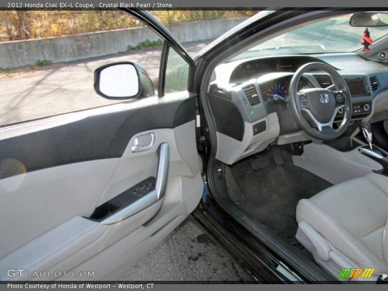  2012 Civic EX-L Coupe Stone Interior