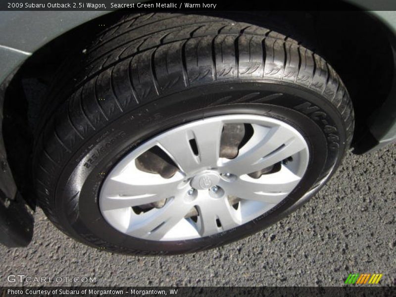 Seacrest Green Metallic / Warm Ivory 2009 Subaru Outback 2.5i Wagon