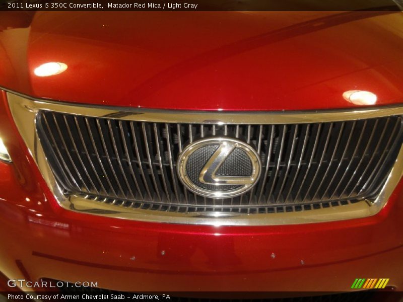 Matador Red Mica / Light Gray 2011 Lexus IS 350C Convertible