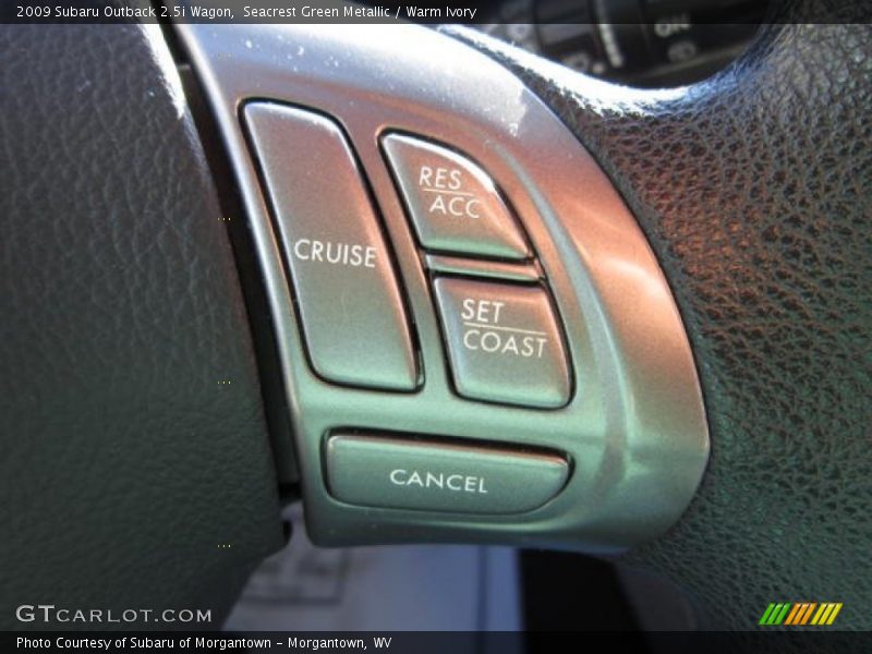 Seacrest Green Metallic / Warm Ivory 2009 Subaru Outback 2.5i Wagon