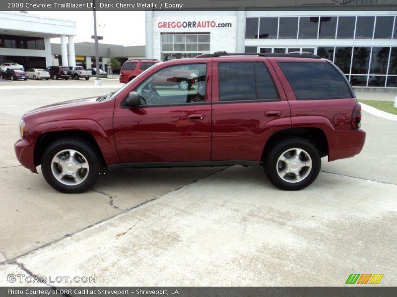 Dark Cherry Metallic / Ebony 2008 Chevrolet TrailBlazer LT