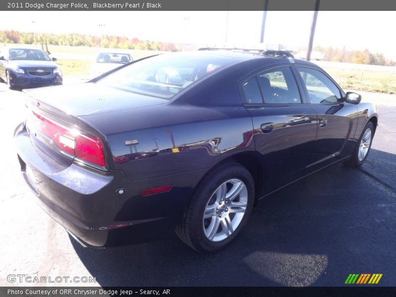 Blackberry Pearl / Black 2011 Dodge Charger Police