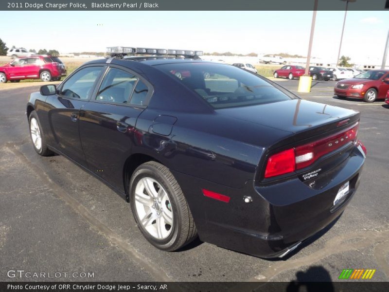 Blackberry Pearl / Black 2011 Dodge Charger Police