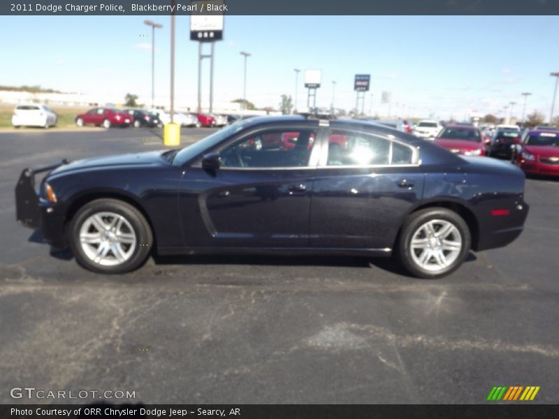 Blackberry Pearl / Black 2011 Dodge Charger Police
