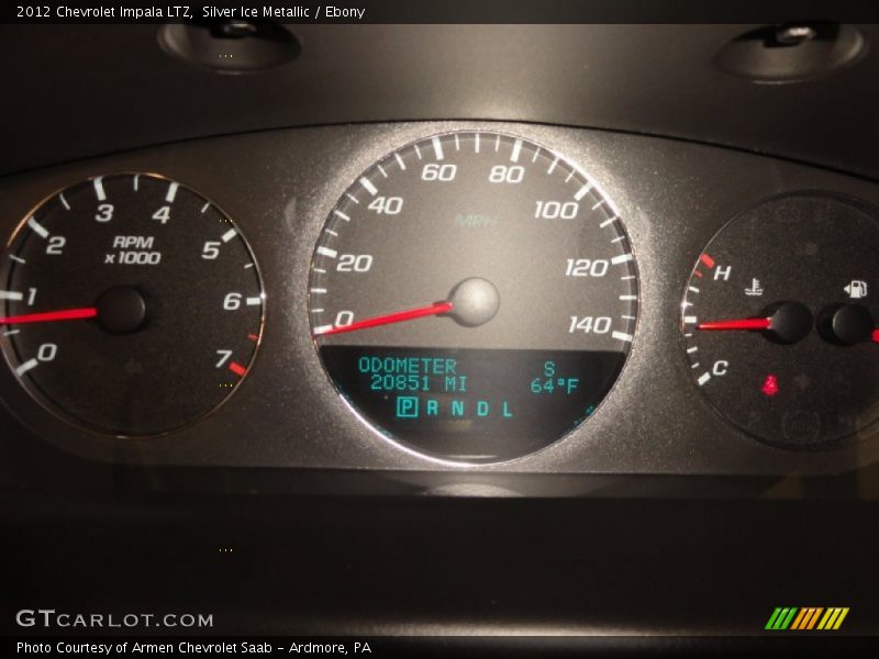 Silver Ice Metallic / Ebony 2012 Chevrolet Impala LTZ