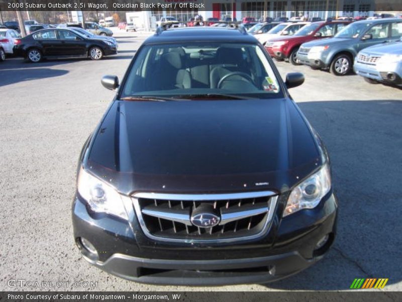 Obsidian Black Pearl / Off Black 2008 Subaru Outback 2.5i Wagon