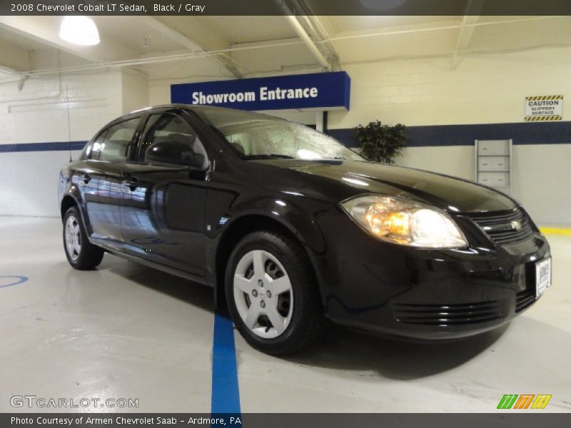 Black / Gray 2008 Chevrolet Cobalt LT Sedan