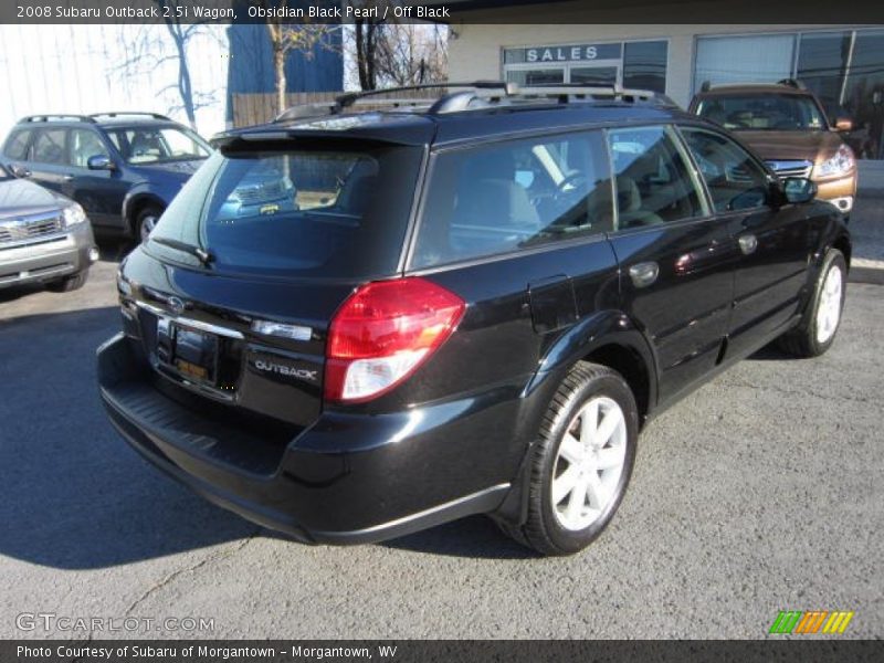 Obsidian Black Pearl / Off Black 2008 Subaru Outback 2.5i Wagon