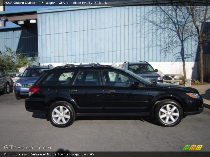 Obsidian Black Pearl / Off Black 2008 Subaru Outback 2.5i Wagon