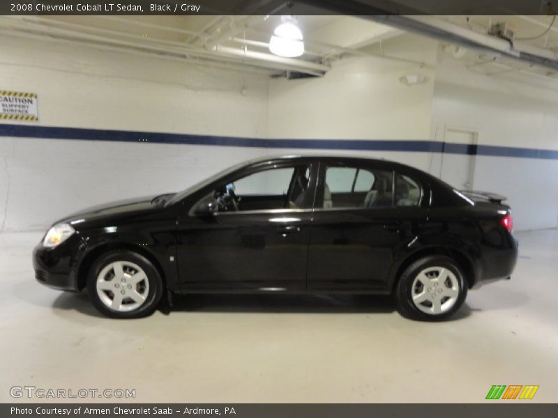 Black / Gray 2008 Chevrolet Cobalt LT Sedan