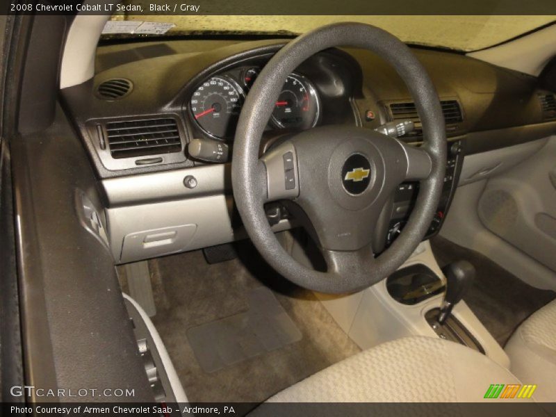 Black / Gray 2008 Chevrolet Cobalt LT Sedan