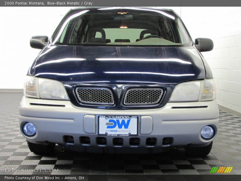 Blue-Black Metallic / Gray 2000 Pontiac Montana