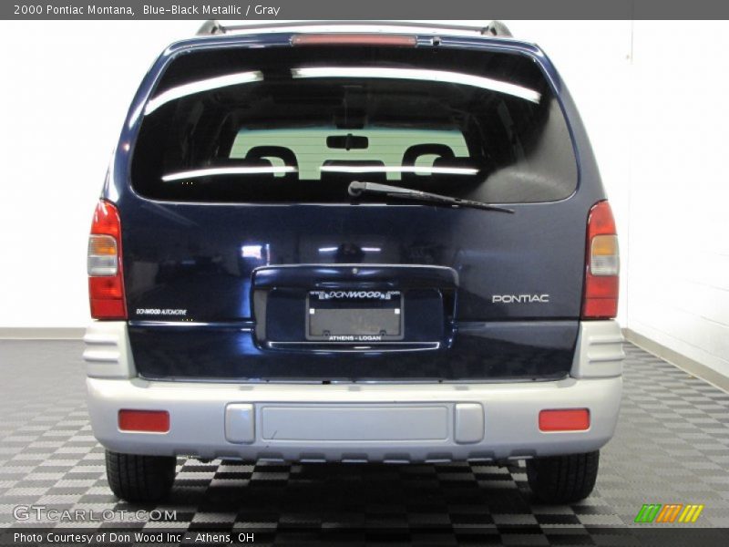 Blue-Black Metallic / Gray 2000 Pontiac Montana