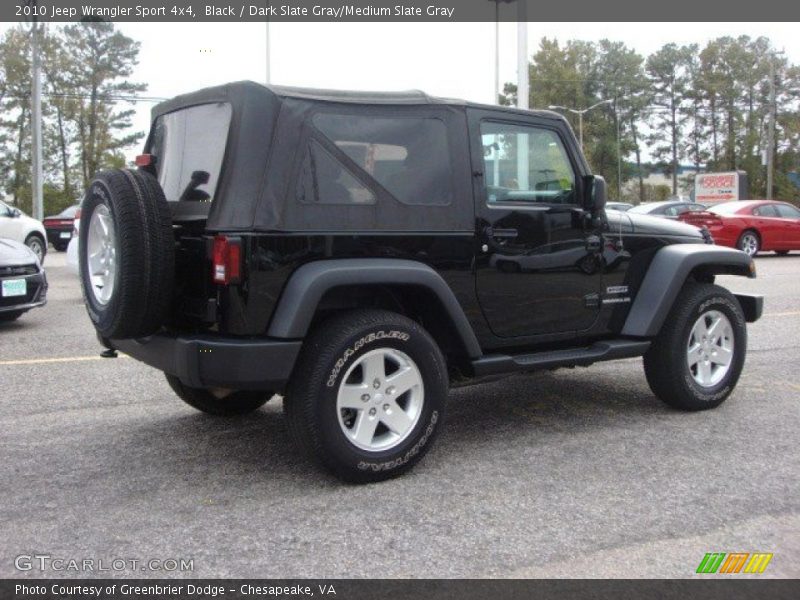 Black / Dark Slate Gray/Medium Slate Gray 2010 Jeep Wrangler Sport 4x4