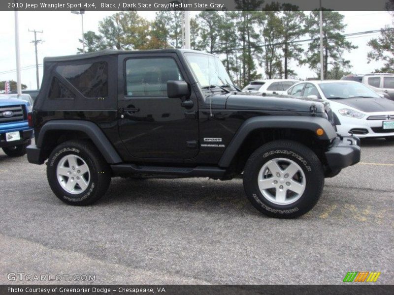 Black / Dark Slate Gray/Medium Slate Gray 2010 Jeep Wrangler Sport 4x4