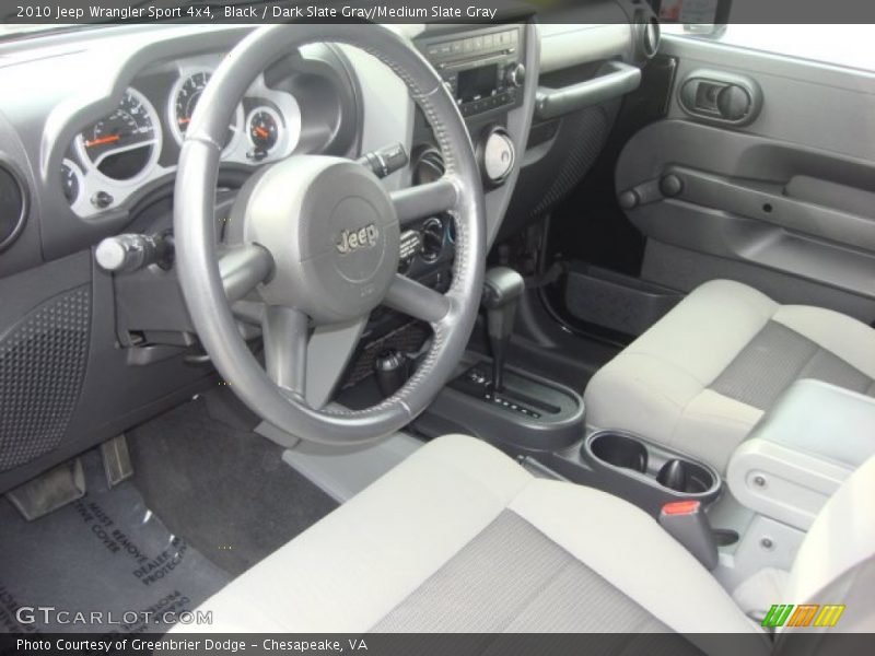 Black / Dark Slate Gray/Medium Slate Gray 2010 Jeep Wrangler Sport 4x4