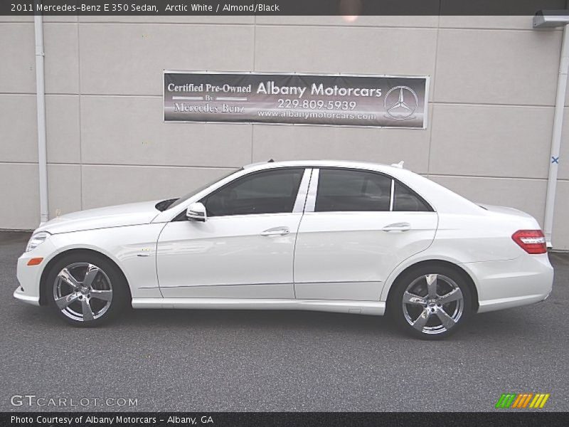 Arctic White / Almond/Black 2011 Mercedes-Benz E 350 Sedan