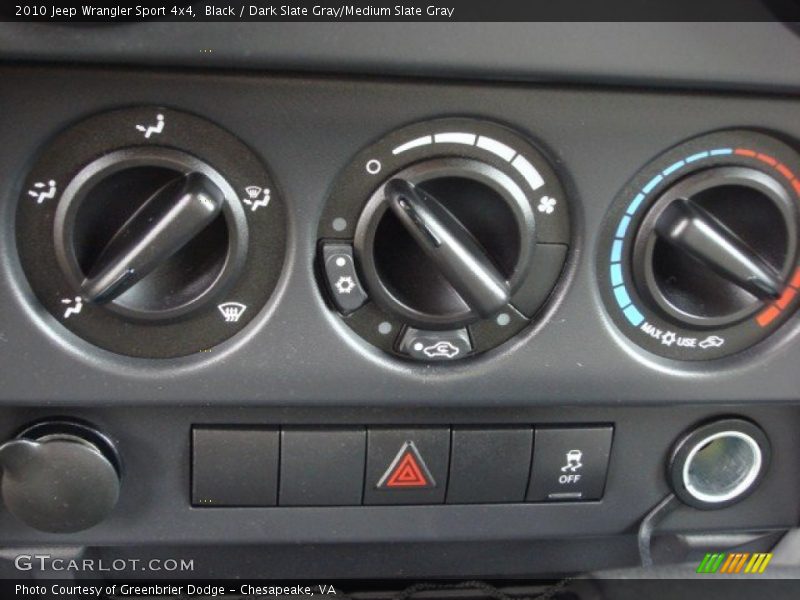 Black / Dark Slate Gray/Medium Slate Gray 2010 Jeep Wrangler Sport 4x4