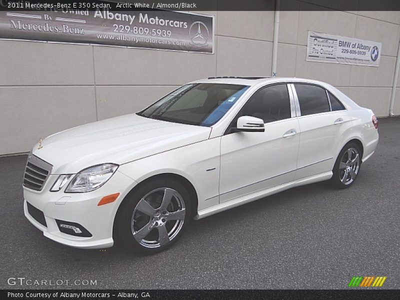 Arctic White / Almond/Black 2011 Mercedes-Benz E 350 Sedan