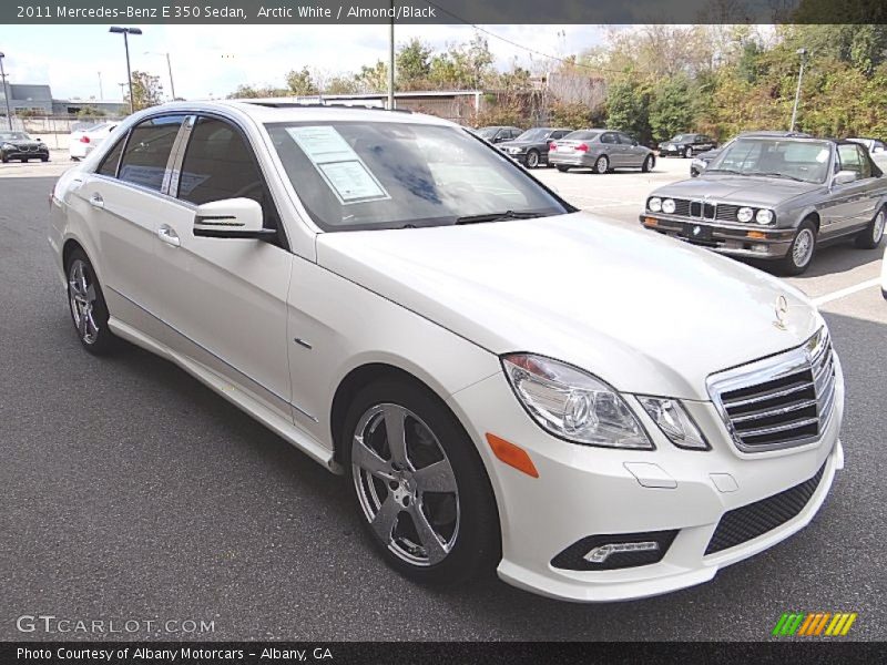 Arctic White / Almond/Black 2011 Mercedes-Benz E 350 Sedan