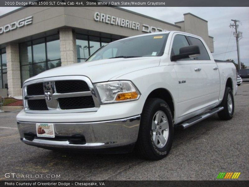 Stone White / Dark Slate/Medium Graystone 2010 Dodge Ram 1500 SLT Crew Cab 4x4