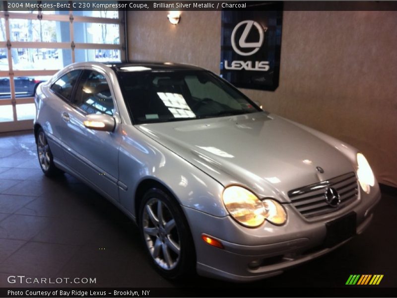 Brilliant Silver Metallic / Charcoal 2004 Mercedes-Benz C 230 Kompressor Coupe