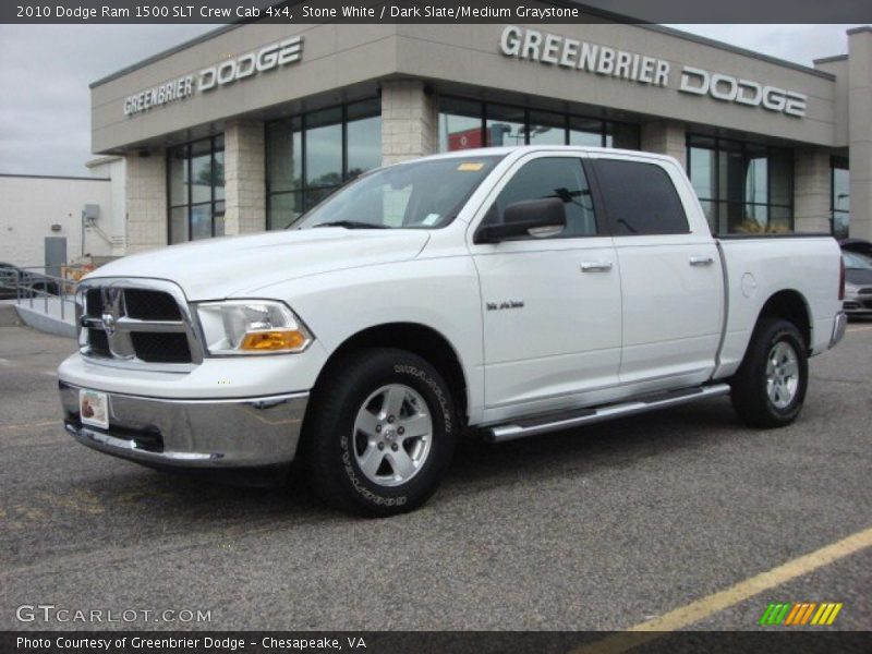 Stone White / Dark Slate/Medium Graystone 2010 Dodge Ram 1500 SLT Crew Cab 4x4