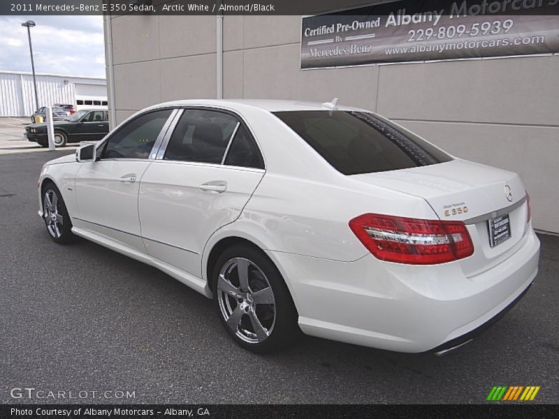 Arctic White / Almond/Black 2011 Mercedes-Benz E 350 Sedan