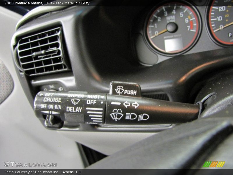 Blue-Black Metallic / Gray 2000 Pontiac Montana