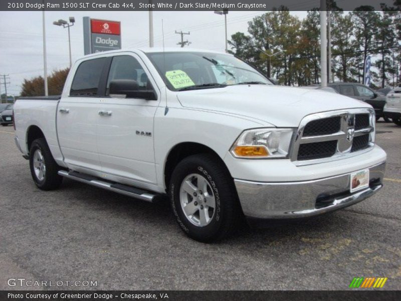 Stone White / Dark Slate/Medium Graystone 2010 Dodge Ram 1500 SLT Crew Cab 4x4