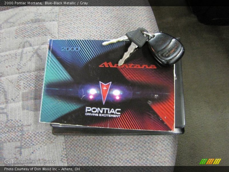 Blue-Black Metallic / Gray 2000 Pontiac Montana