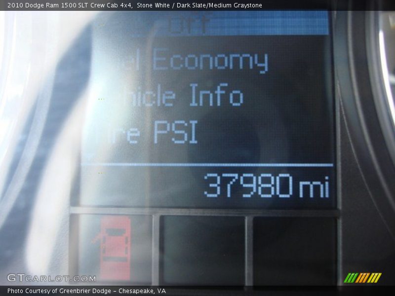Stone White / Dark Slate/Medium Graystone 2010 Dodge Ram 1500 SLT Crew Cab 4x4
