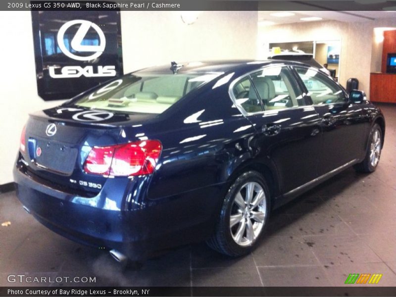 Black Sapphire Pearl / Cashmere 2009 Lexus GS 350 AWD