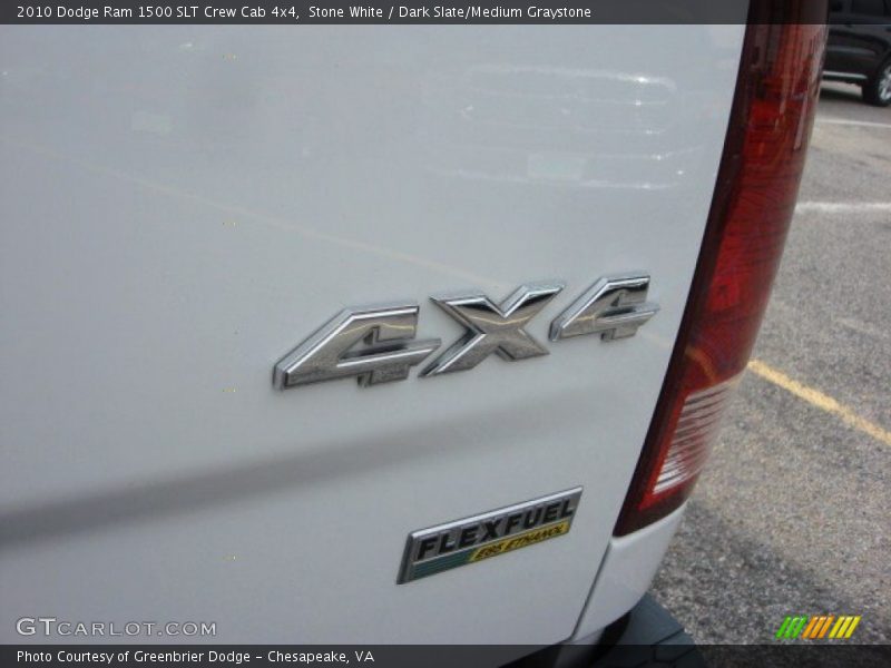 Stone White / Dark Slate/Medium Graystone 2010 Dodge Ram 1500 SLT Crew Cab 4x4