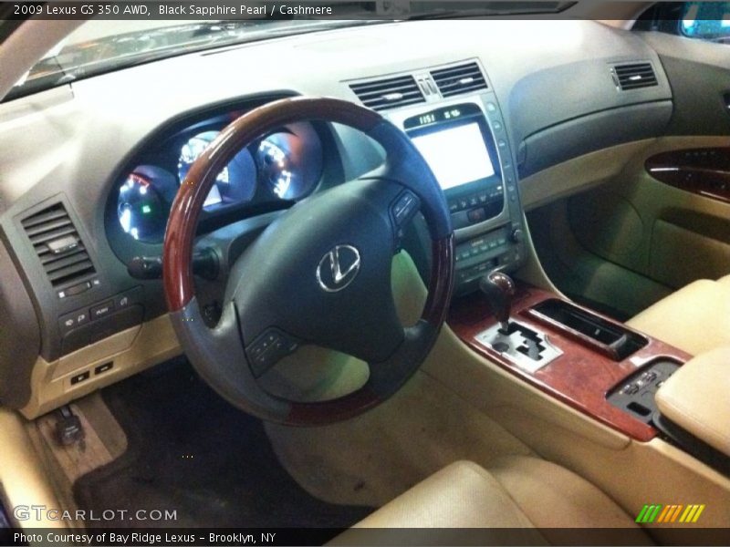 Black Sapphire Pearl / Cashmere 2009 Lexus GS 350 AWD