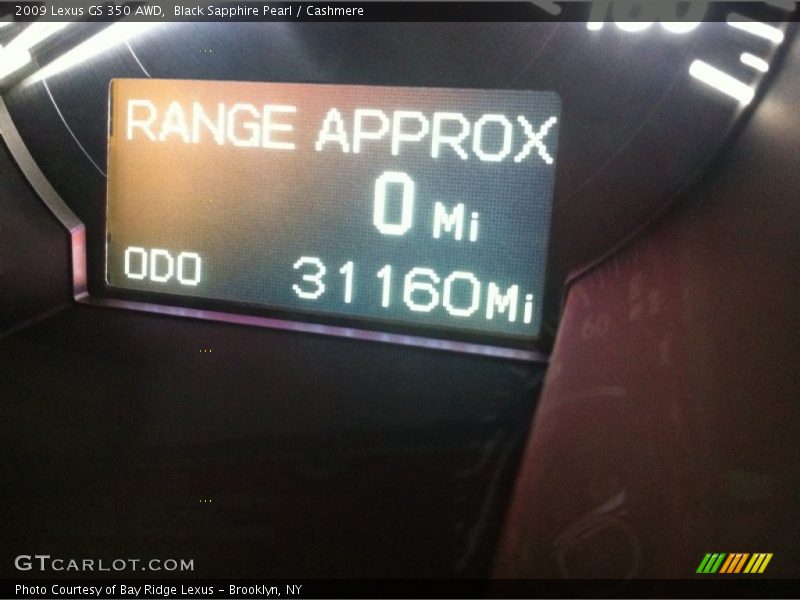 Black Sapphire Pearl / Cashmere 2009 Lexus GS 350 AWD